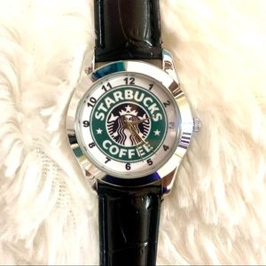 STARBUCKS COFFEE Wrist watch with leather band